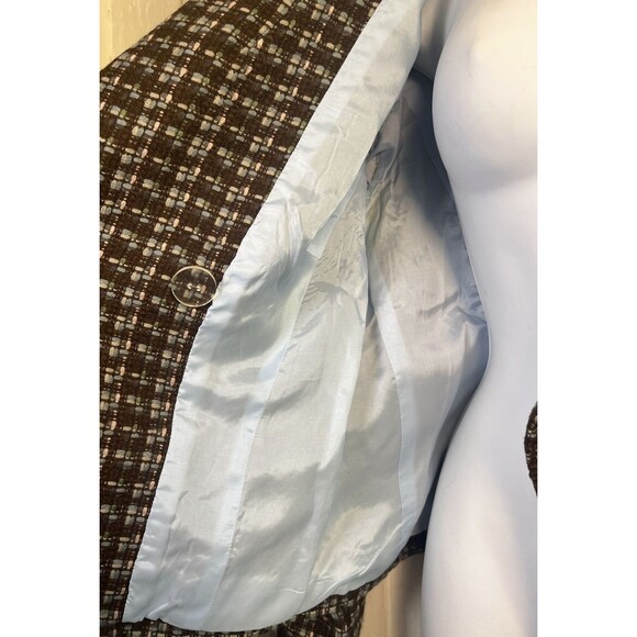 Renfrew Collection Tweed Blazer Double Breast Jacket Buttoned Vintage Y2K Sz 12 - Picture 10 of 16